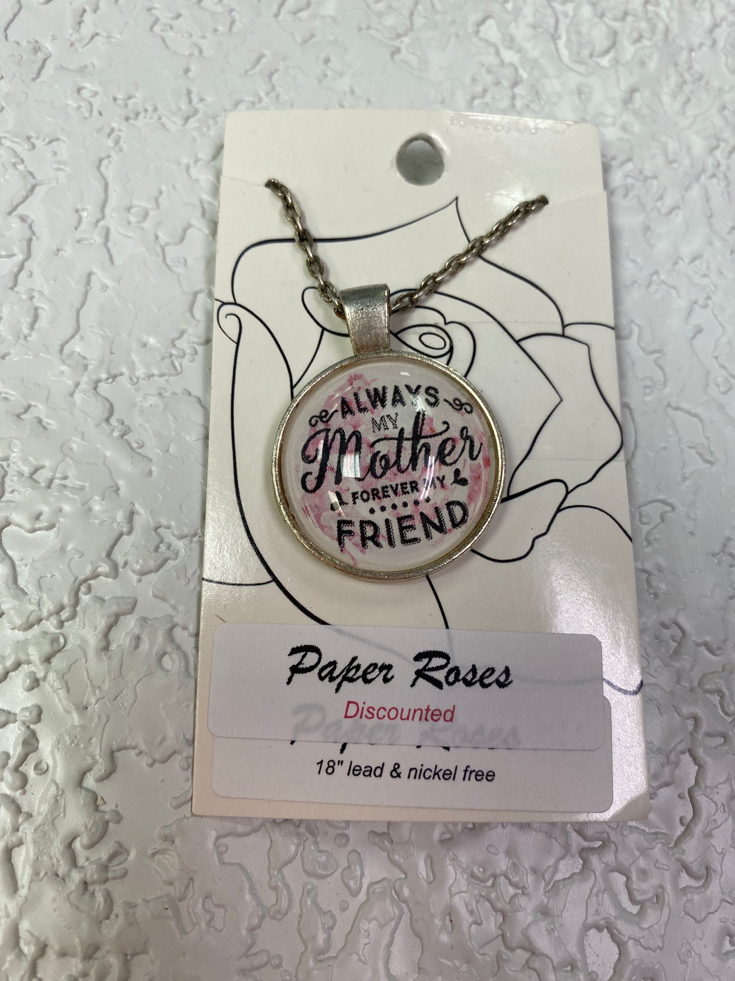 ALWAYS MY MOTHER SILVER NECKLACE