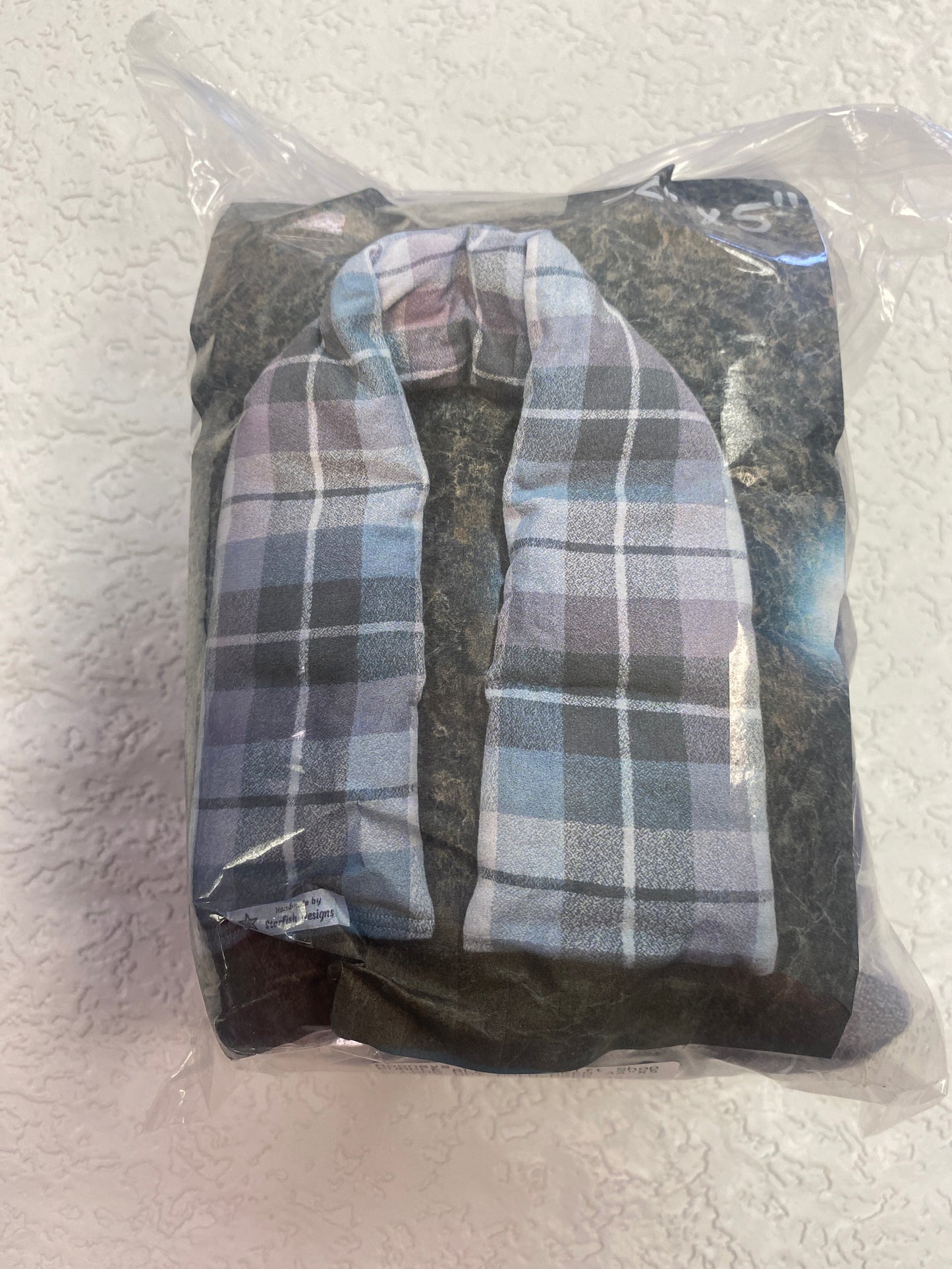 PURPLE BLACK CHECKER 32”X5” LONG HOT COLD PACK