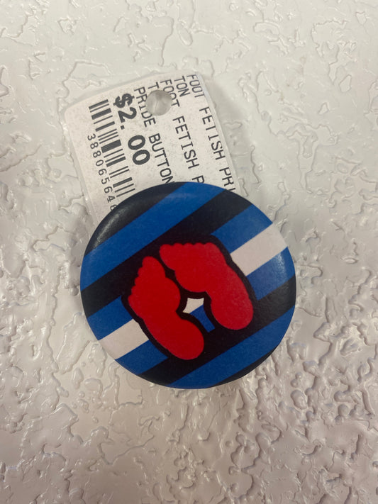 FOOT FETISH PRIDE FLAG BUTTON