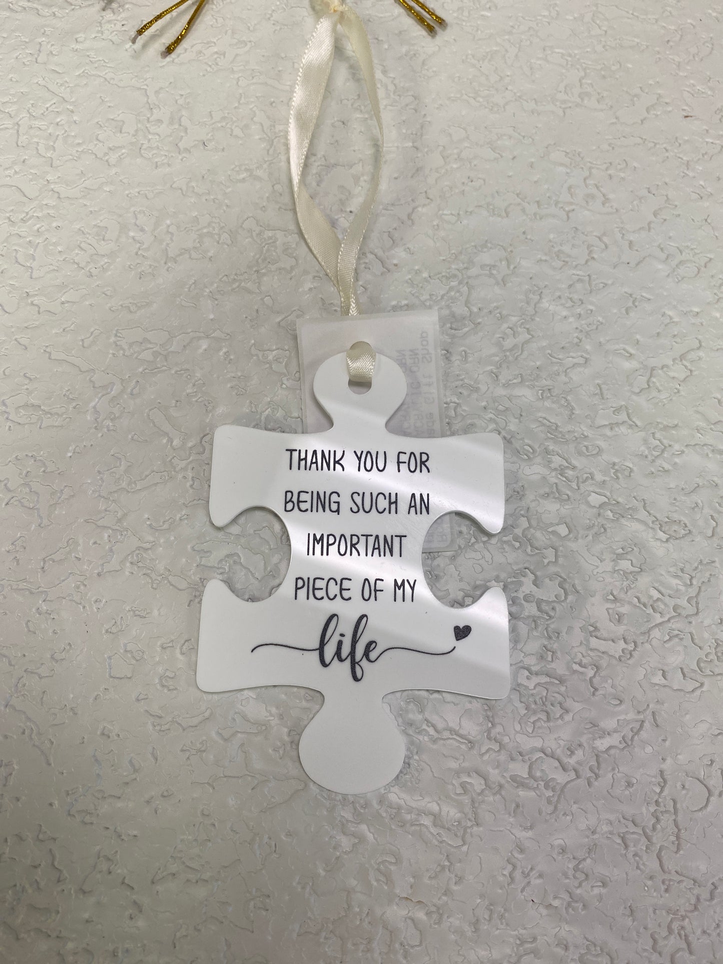 PUZZLE PIECE ACRYLIC ORN