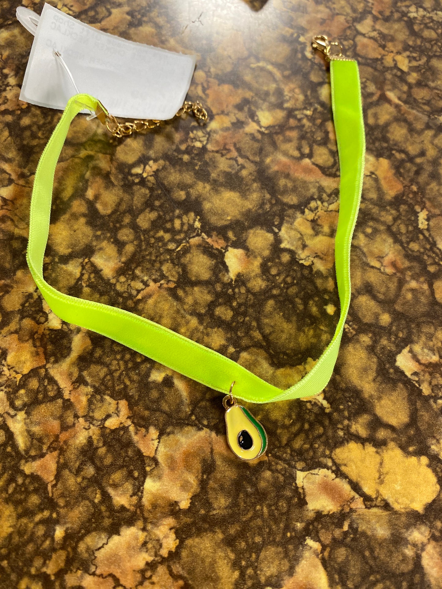 NEON GREEN AVOCADO CHOKER