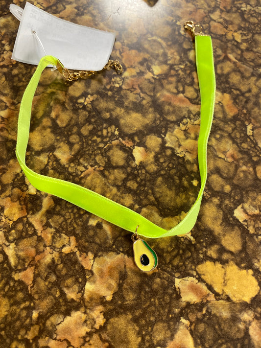 NEON GREEN AVOCADO CHOKER