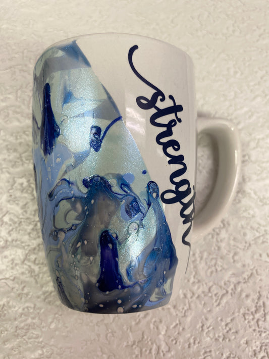 STRENGTH BLUE COFFEW MUG