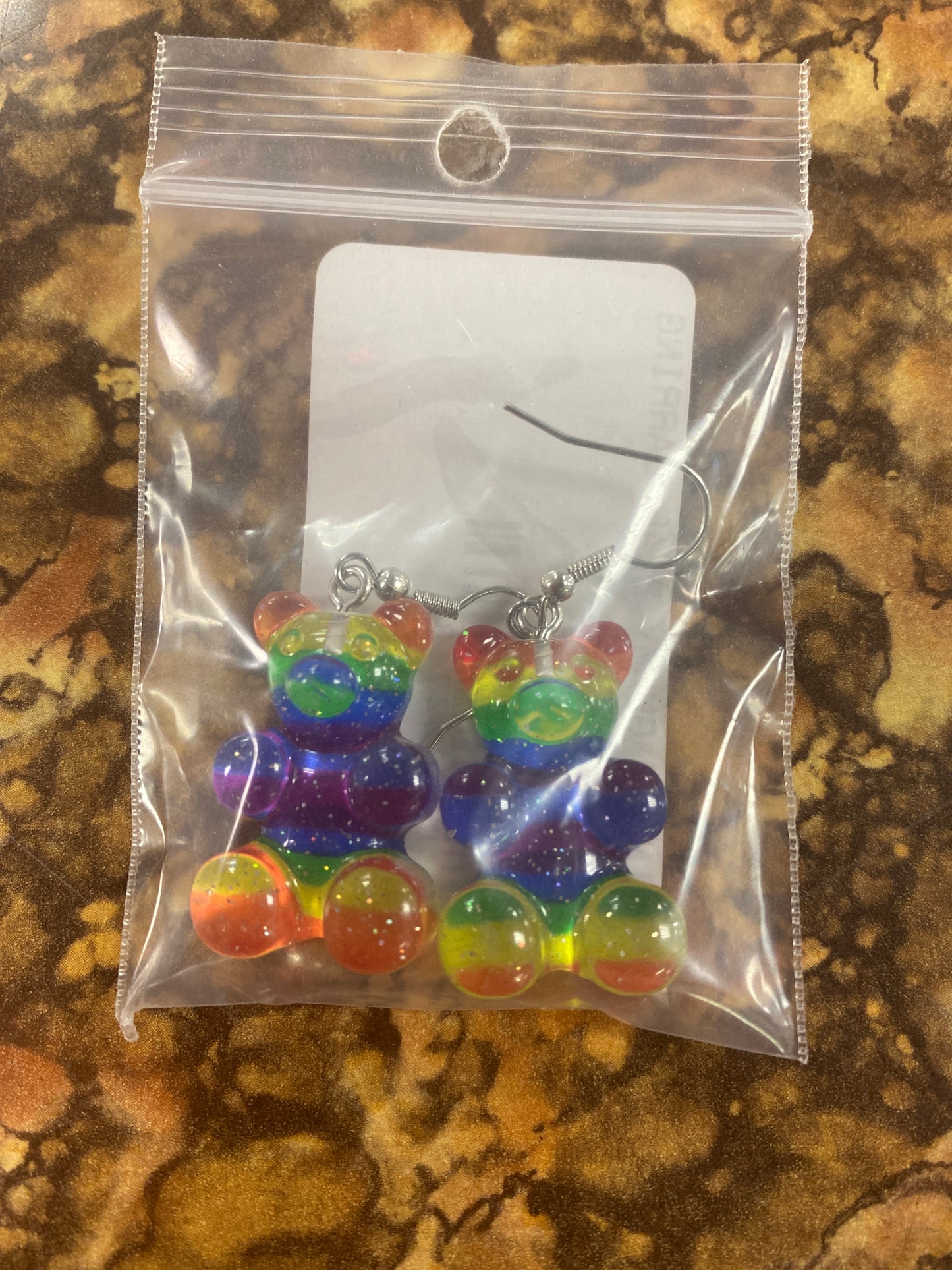 RAINBOW GUMMY BEAR EARRINGS
