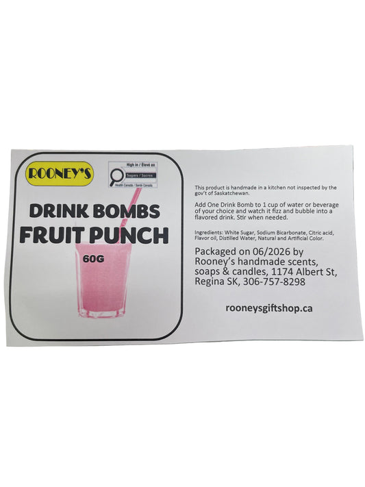 FRUIT PUNCH DRINK BOMBS 2 PACK