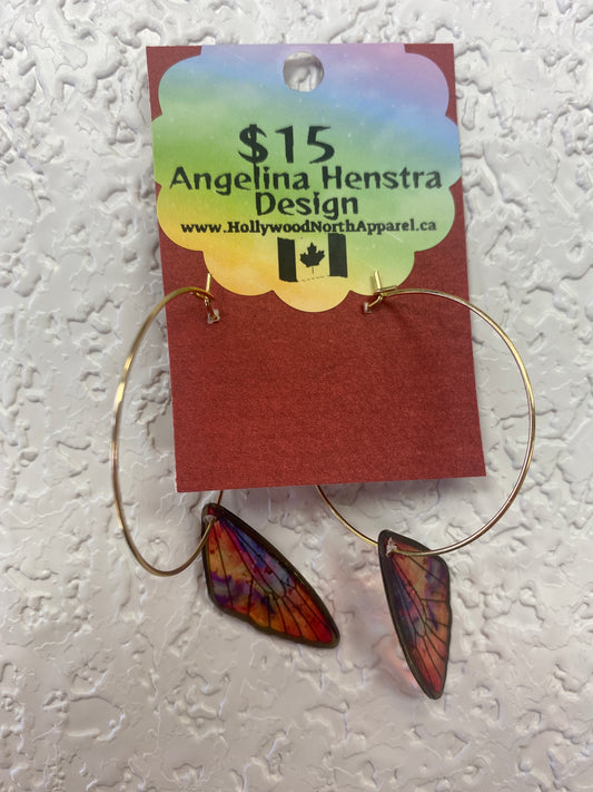 BUTTERFLY WINGS RED