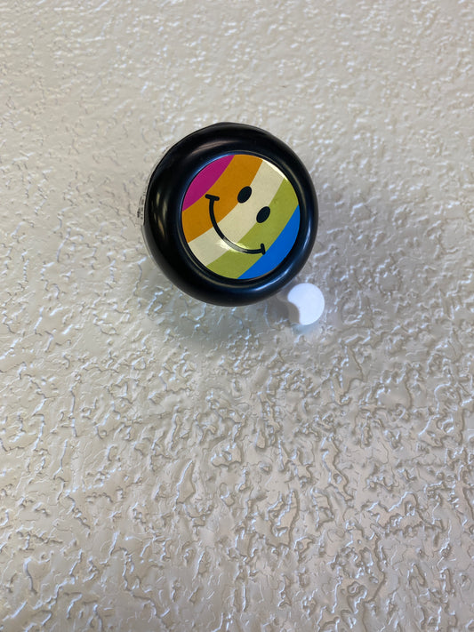 RAINBOW SMILE BLACK BIKE BELL