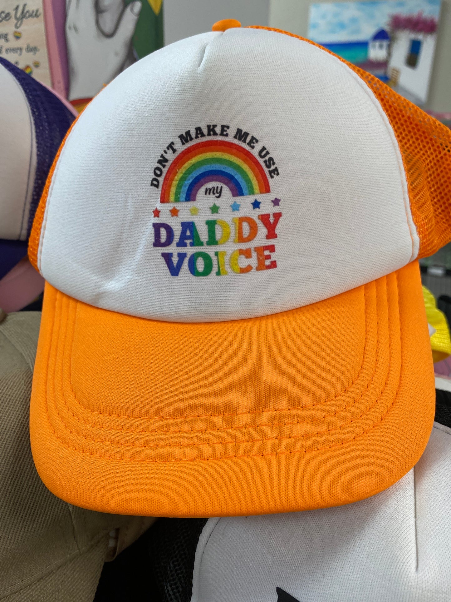 ORANGE HAT DONT MAKE ME USE MY DADDY VOICE