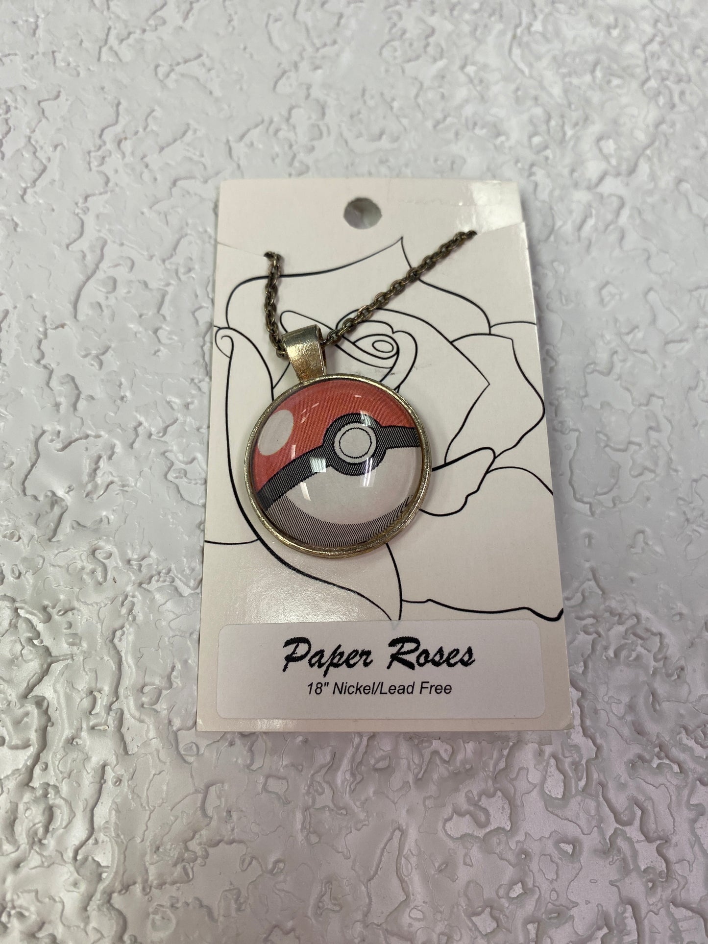 POKE BALL BRONZE NECKLACE