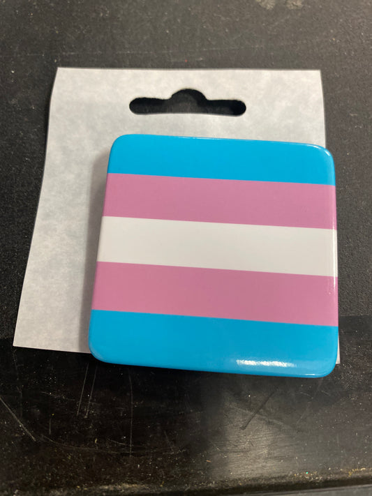 TRANS PRIDE SQUARE BUTTON