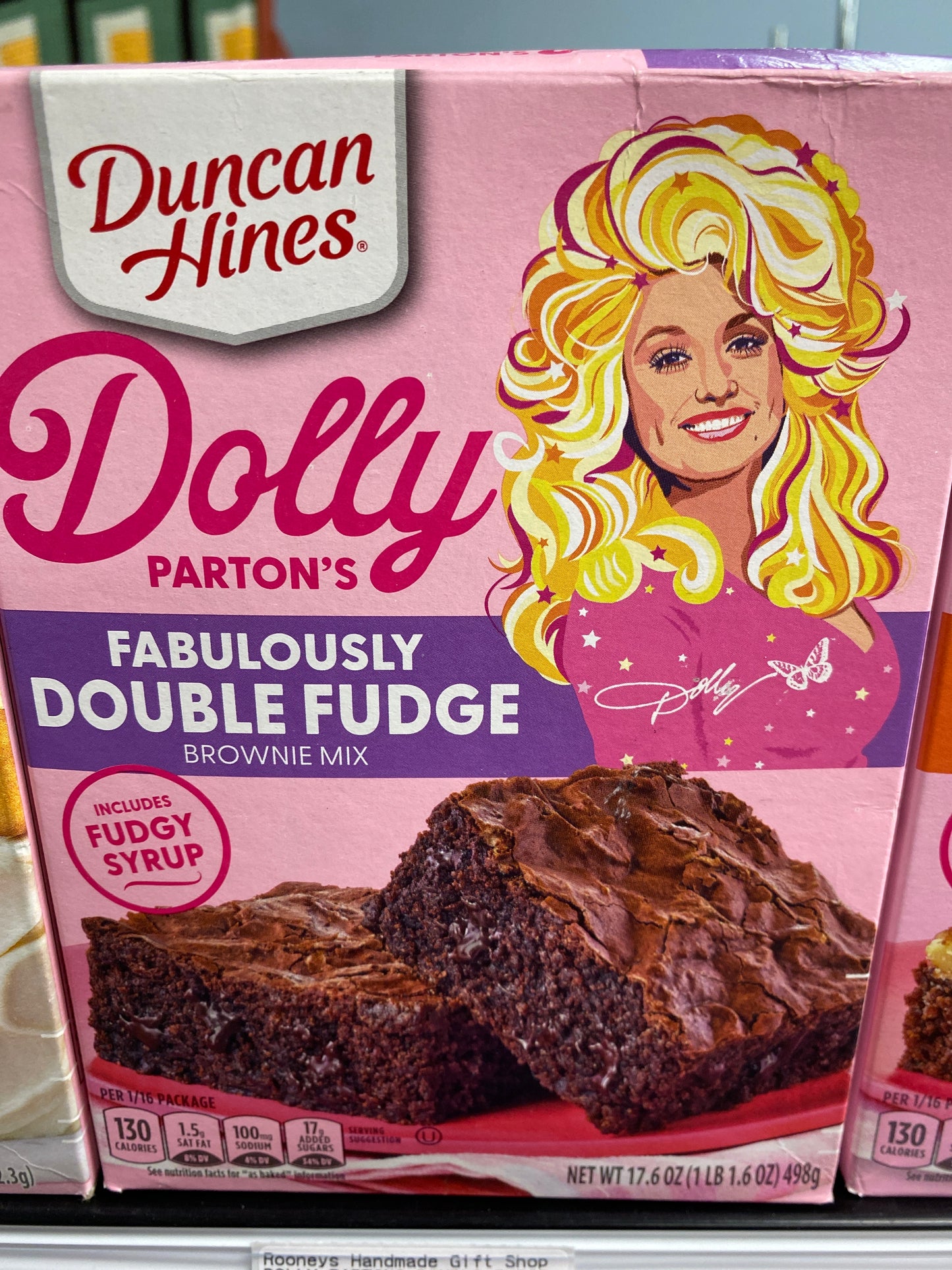 Dolly Parton double fudge brownie mix USA