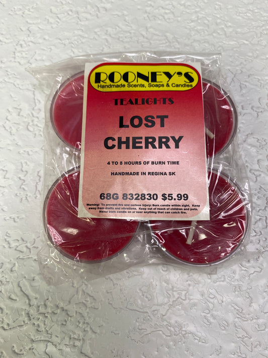 LOST CHERRY TEALIGHTS