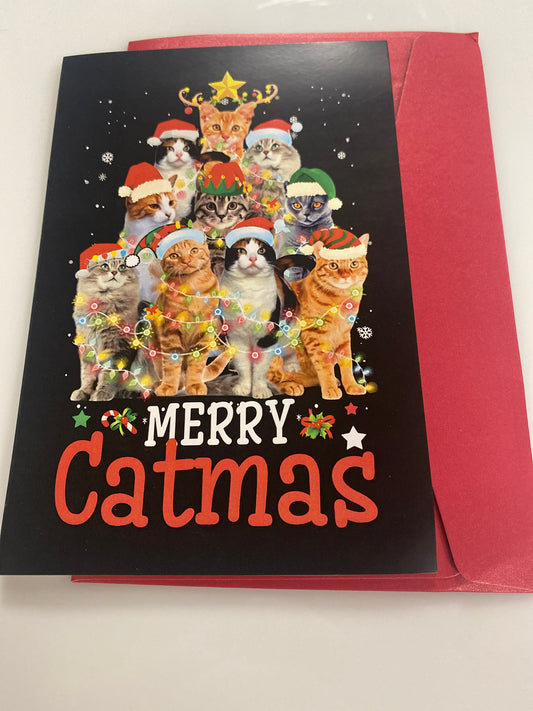 MERRY CATMAS HOLIDAY CARD