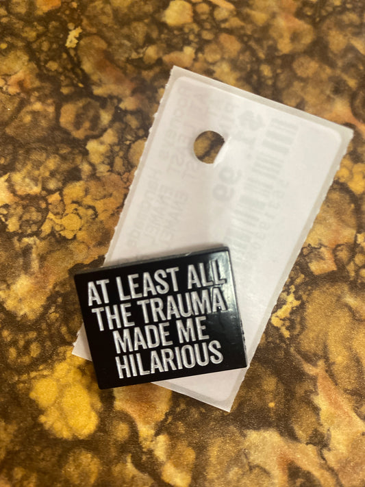 AT LEAST ENAMEL PIN
