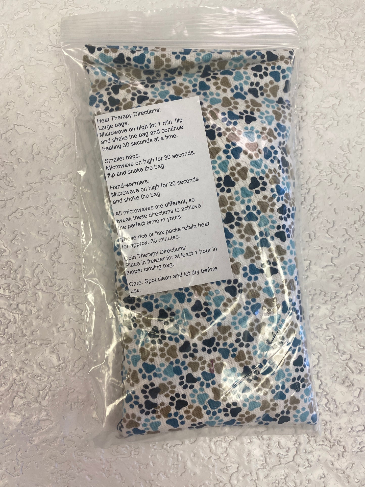 MULTI COLOR PAW PRINTS EYE PILLOW