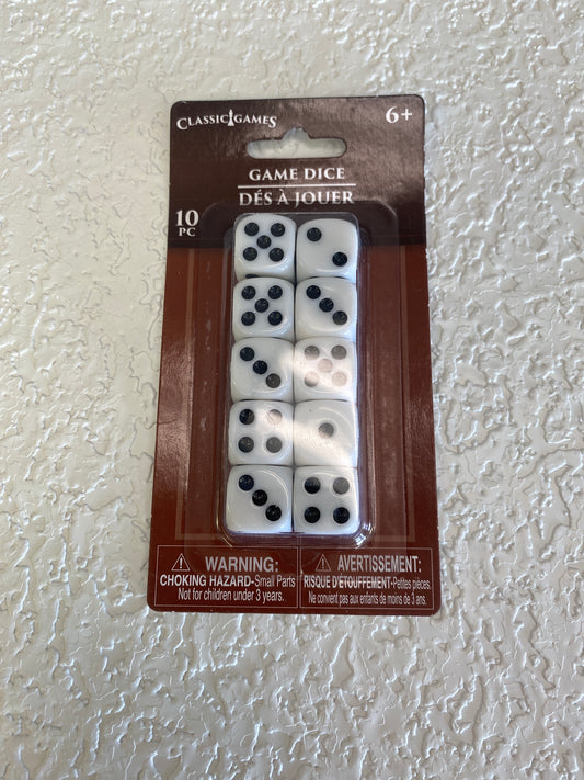 GAME DICE 10PCS