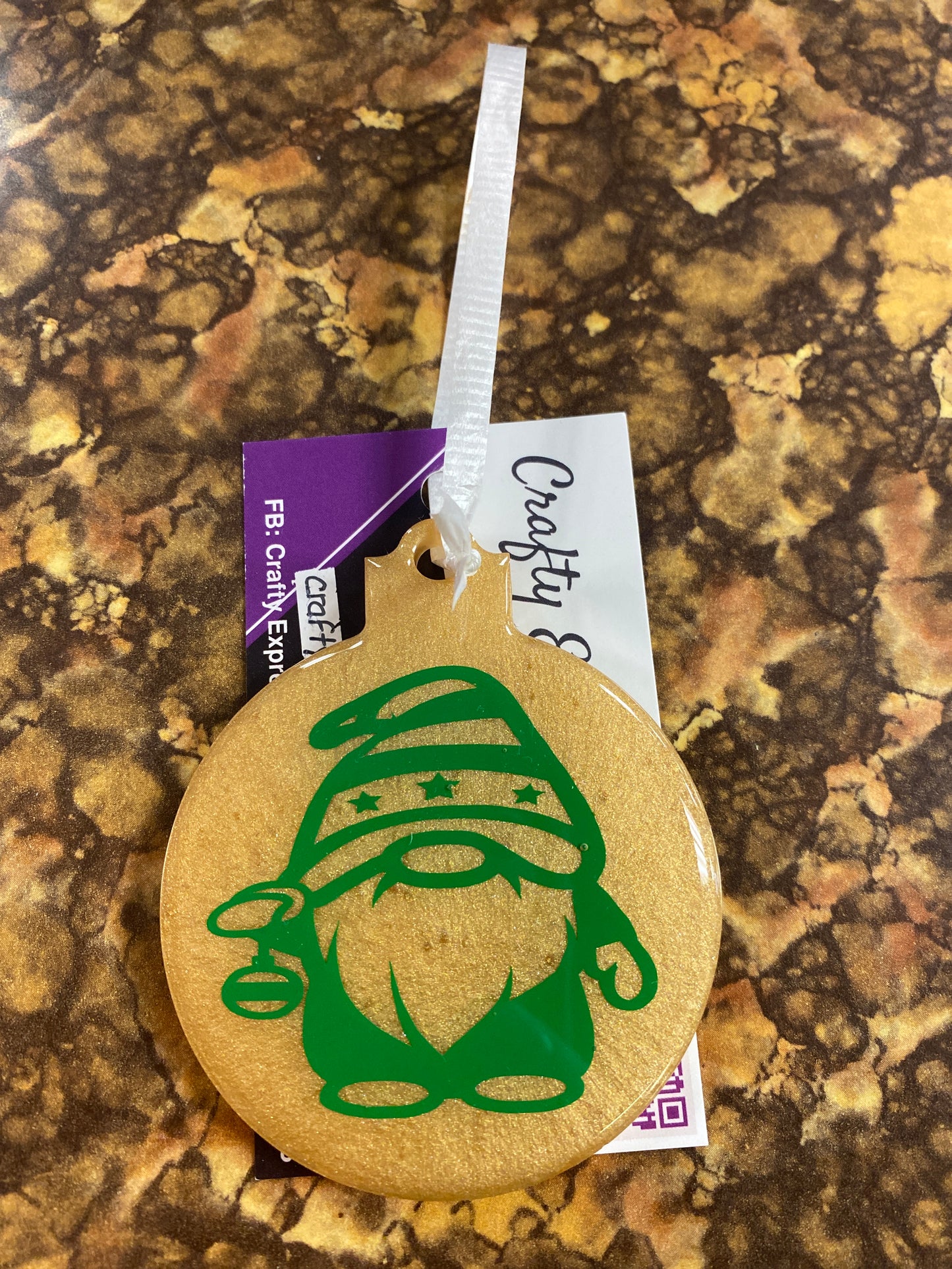 Resin Christmas ornament Gnome