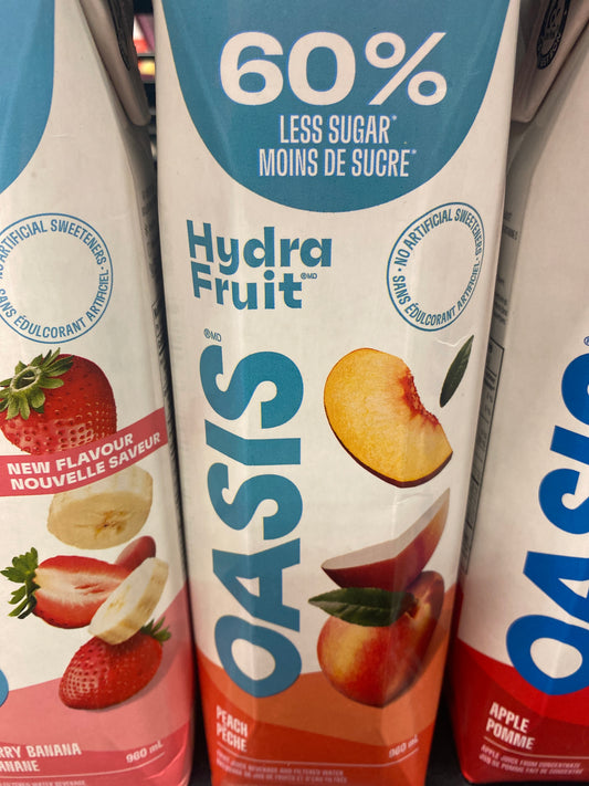OASIS PEACH JUICE