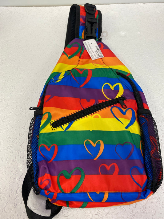 RAINBOW HEART CROSSBODY BAG