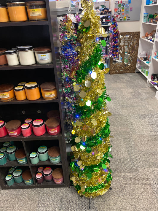 GOLDEN GREEN CHRISTMAS TREE