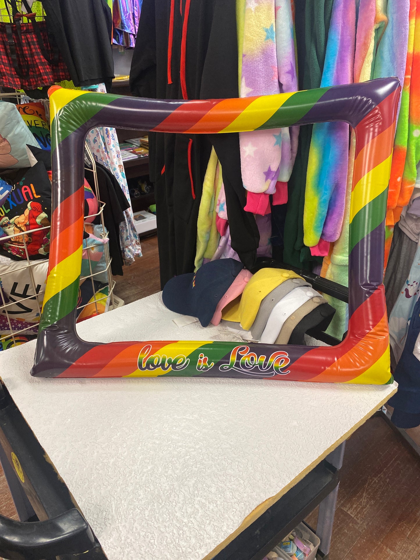 RAINBOW PARTY SELFIE INFALTABLE FRAME