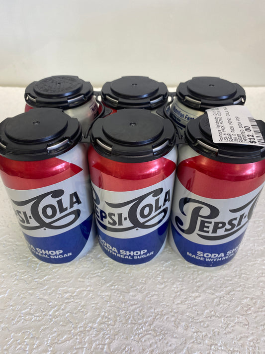 USA 6 PACK PEPSI COLA REAL SUGAR
