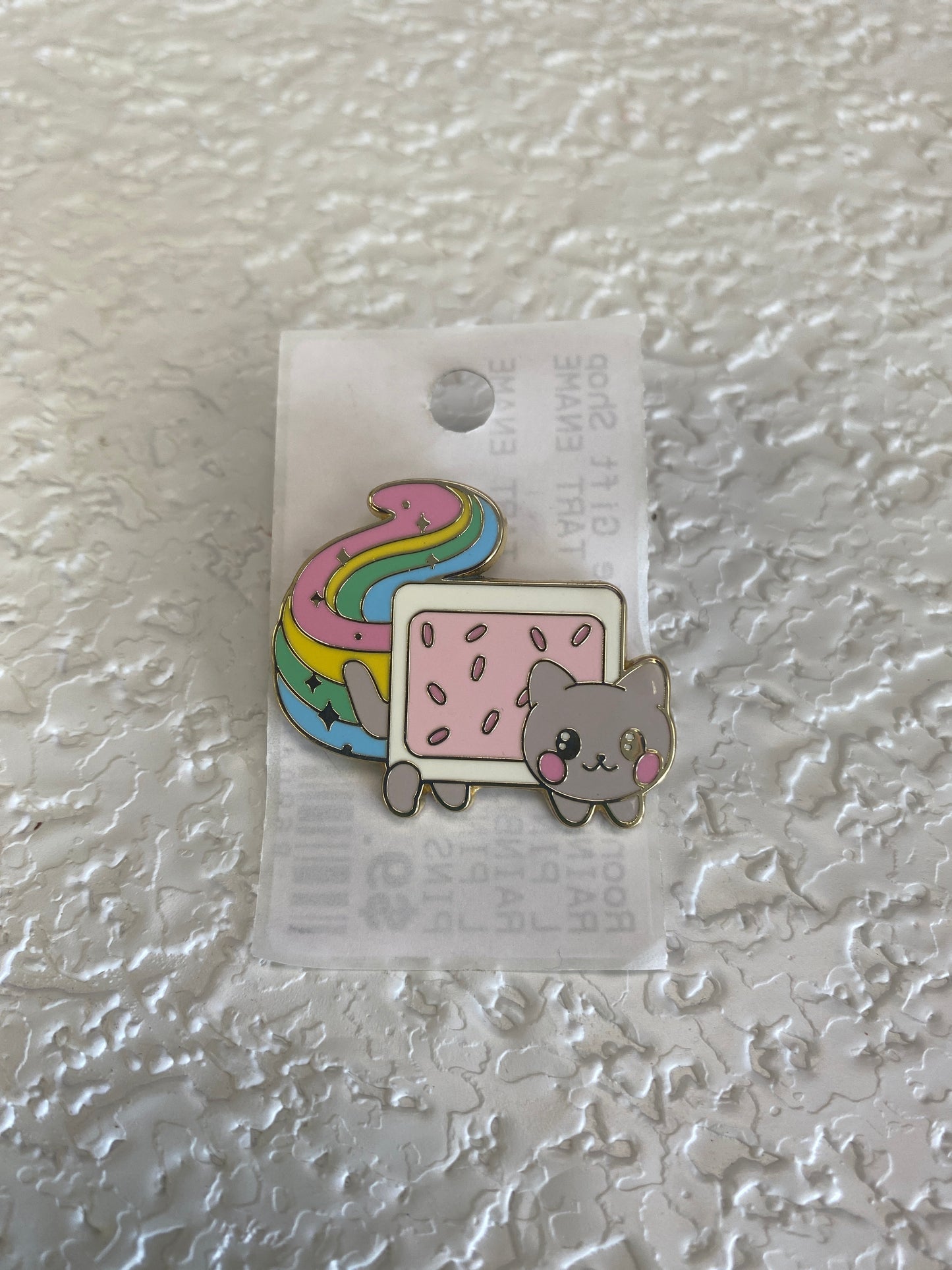 RAINBOW CAT POP TART ENAMEL PIN