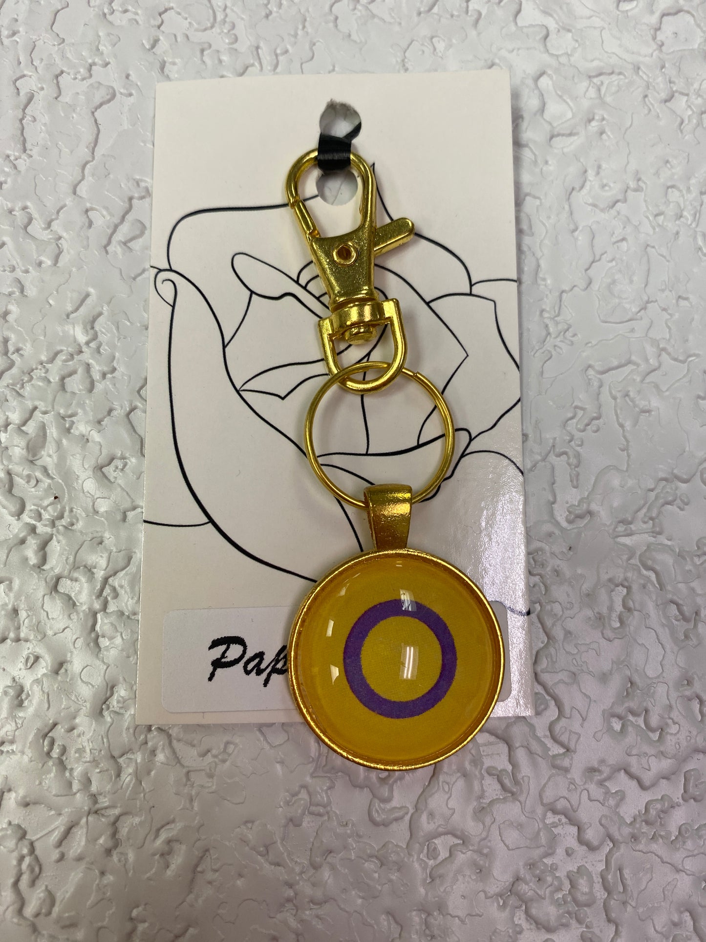 PRIDE GOLD KEYCHAIN