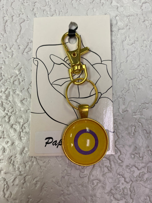 PRIDE GOLD KEYCHAIN