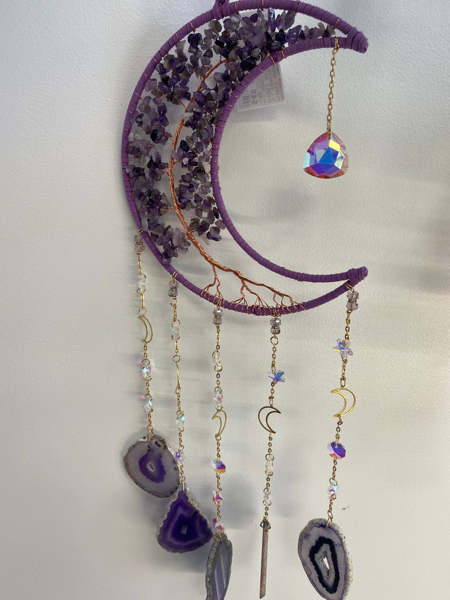 PURPLE MOON TREE OF LIFE WALL HANGING
