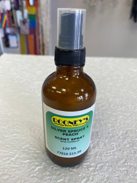 SILVER SPRUCE & PEACH SCENT SPRAY