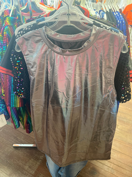 MENS SILVERY GREY TANK TOP XL