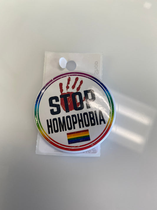 STOP HOMOPHOBIA BUTTON