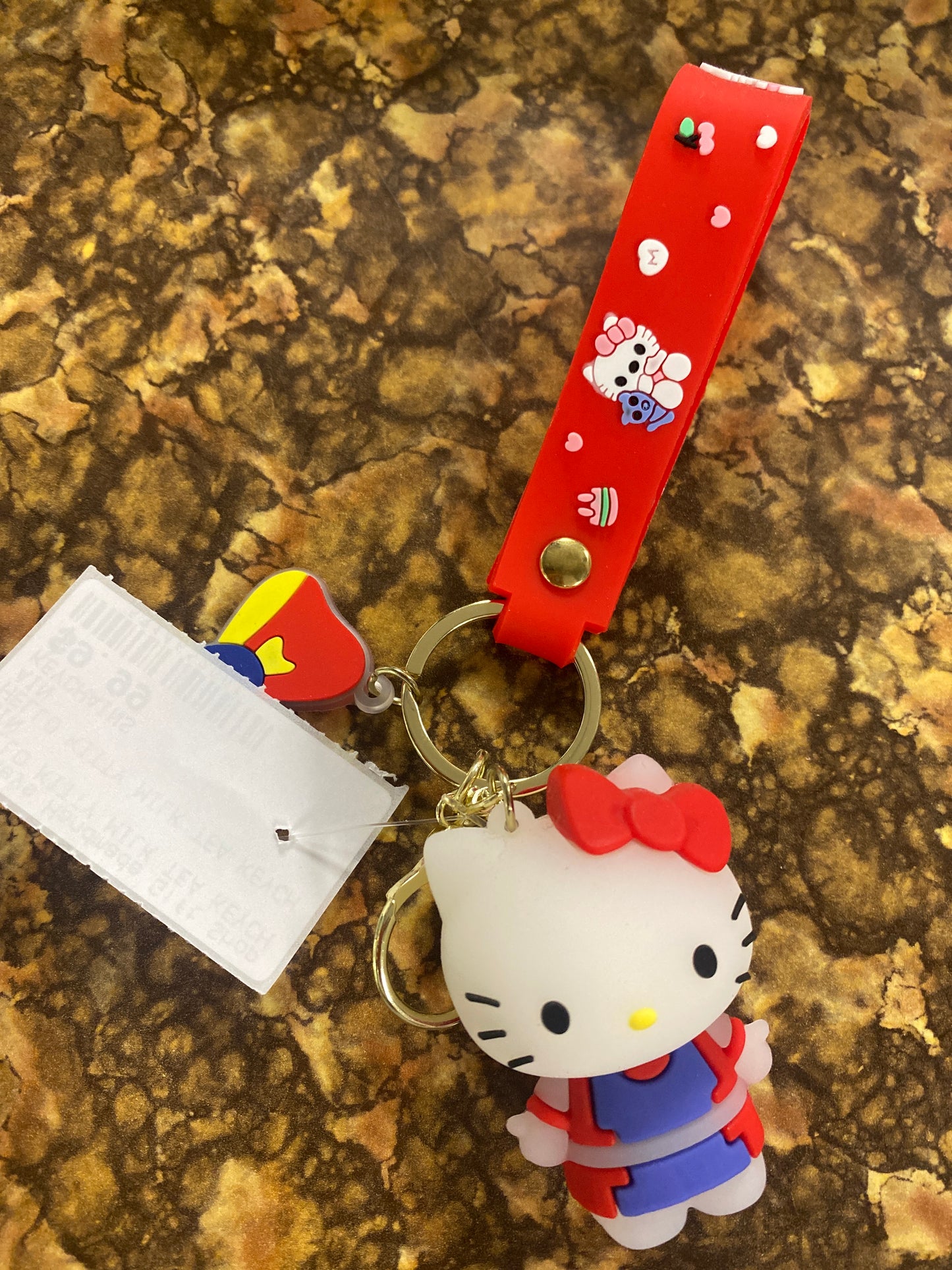 HELLO KITTY RED KEYCHAIN