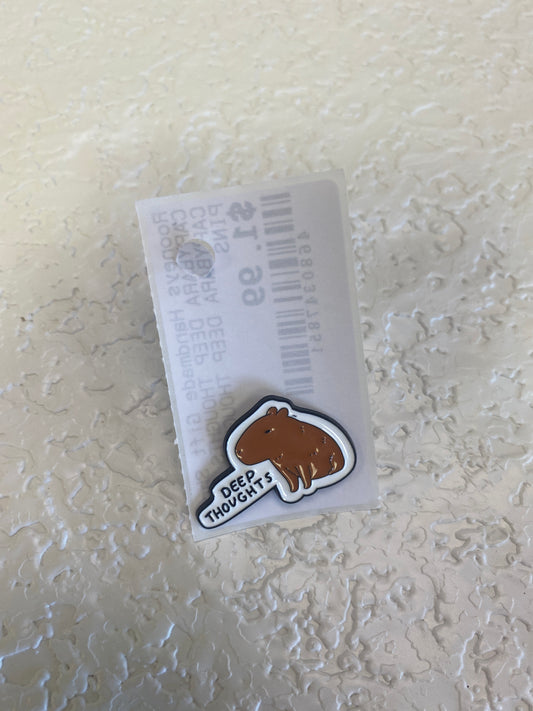 CAPYBARA DEEP THOUGHTS PIN