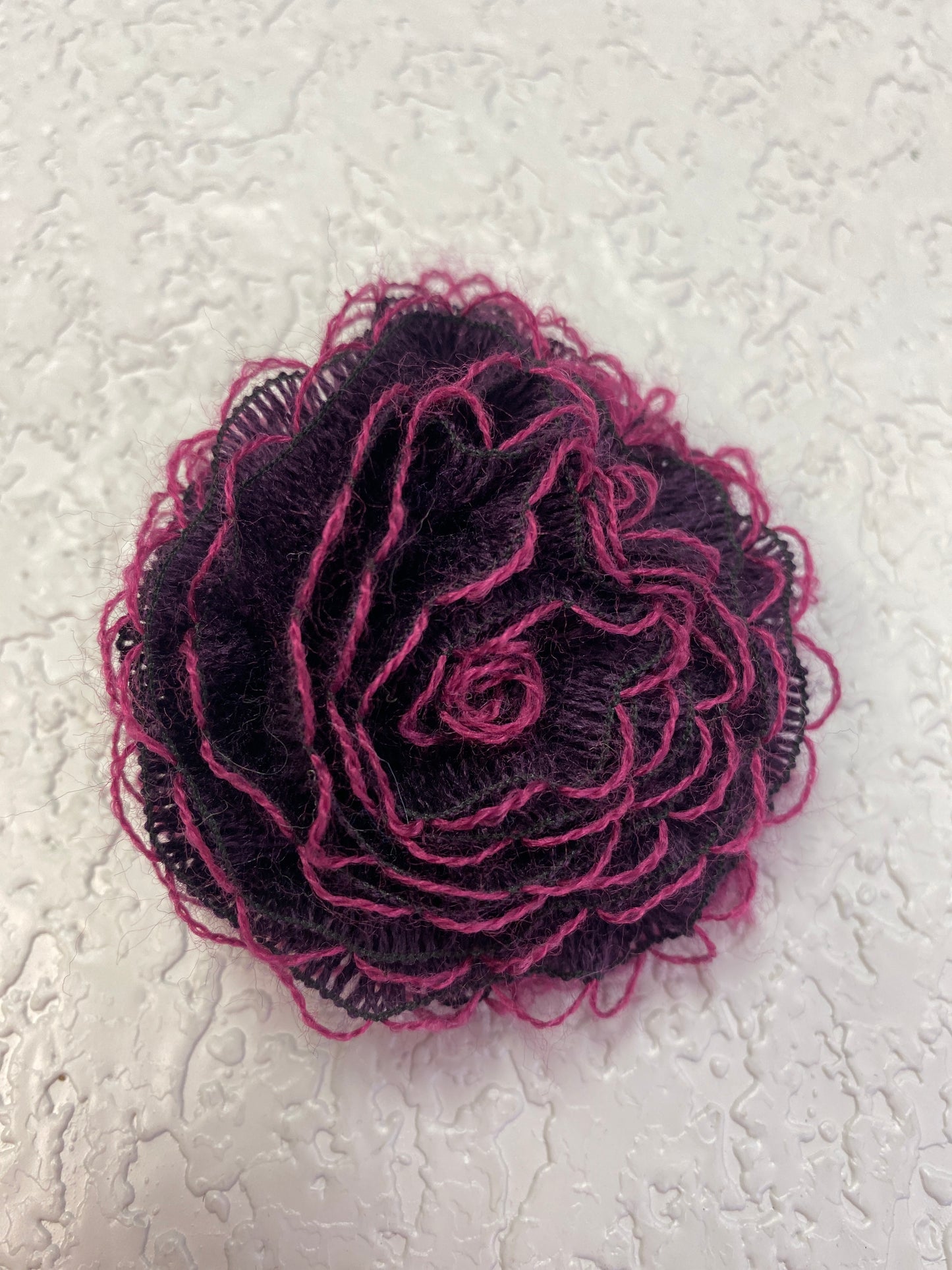PURPLE DARK FLOWER CLIP