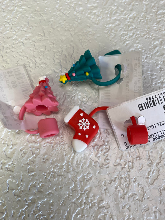 CHRISTMAS SILICONE STRAW COVER