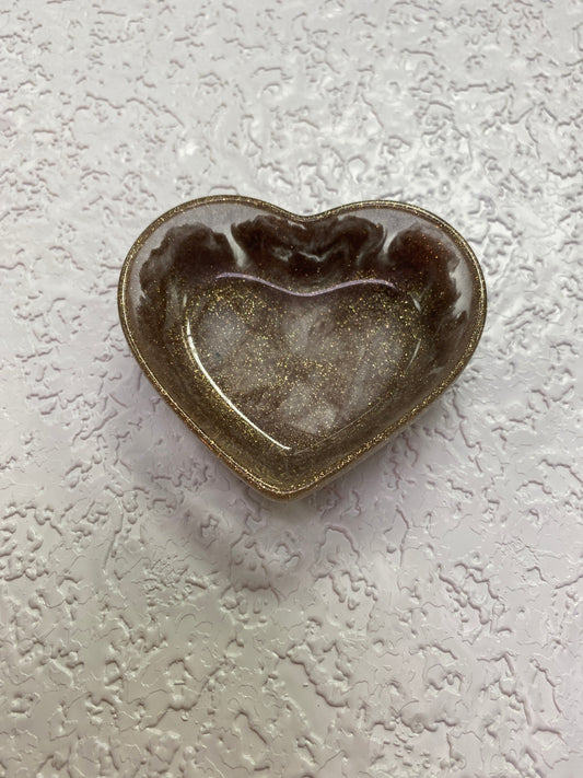 GOLD SHINE HEART BOWL