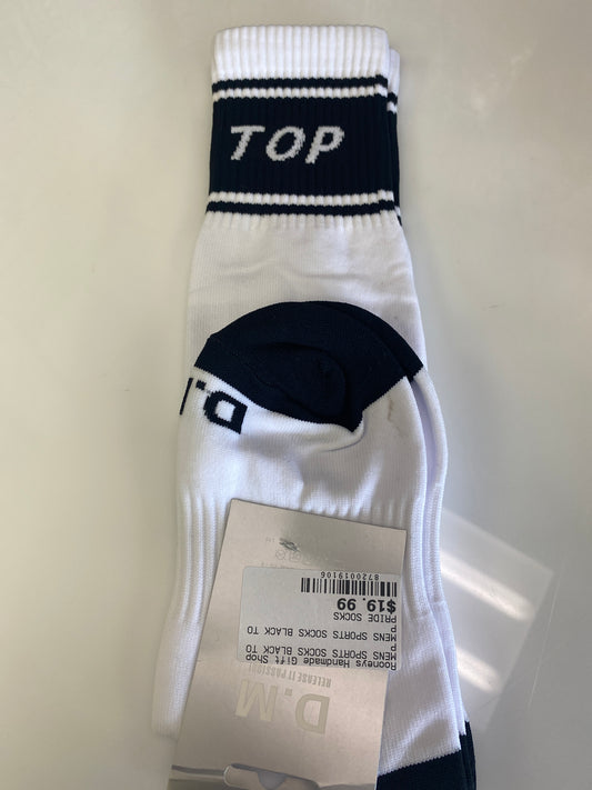 MENS SPORTS SOCKS BLACK TOP