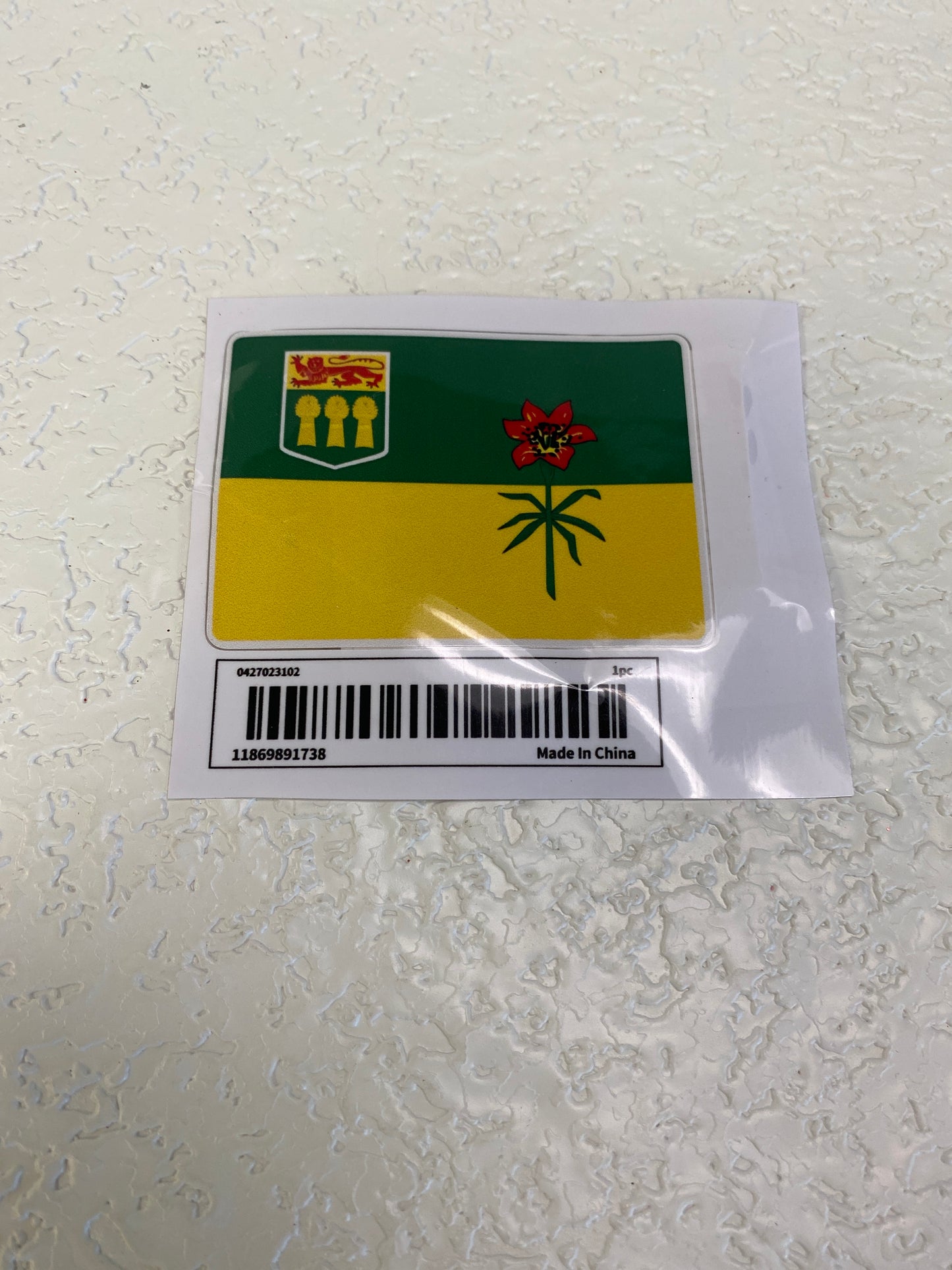 SASK FLAG STICKER