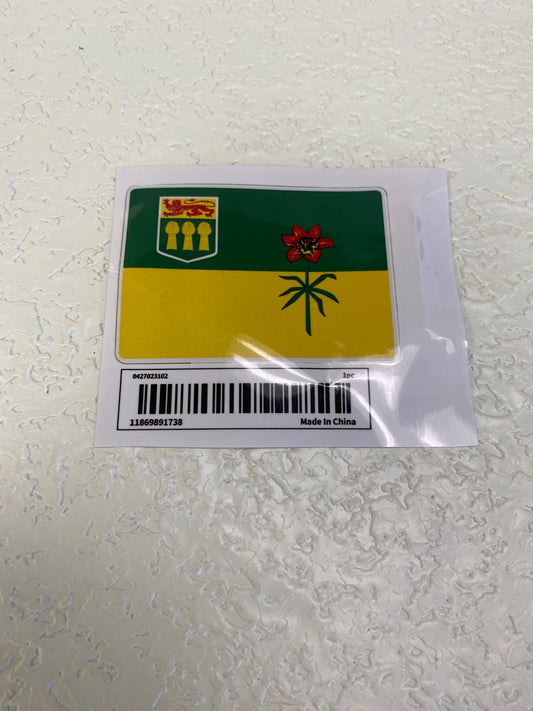 SASK FLAG STICKER