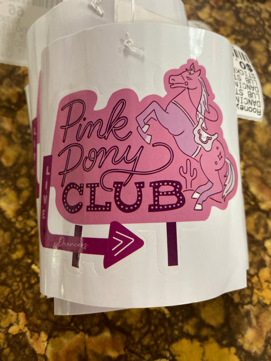 PINK PONY CLUB STICKER