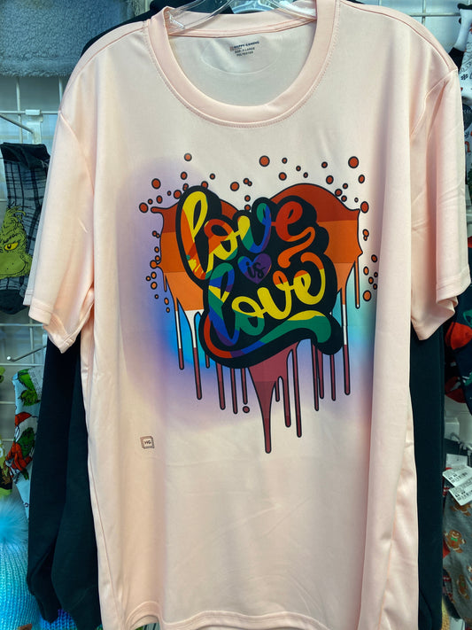LOVE IS LOVE T SHIRT X LARGE