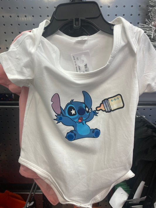 STITCH BABY ONESIE WHITE