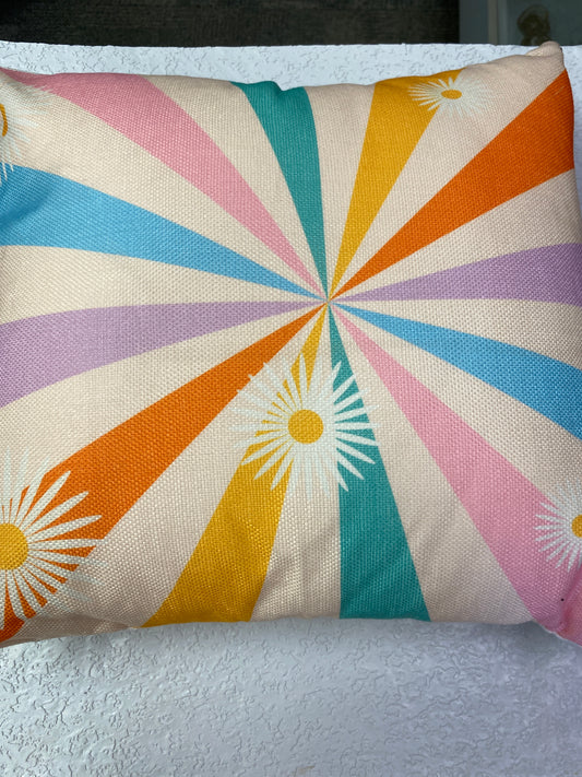 RETRO POP & GROOVY THROW PILLOW