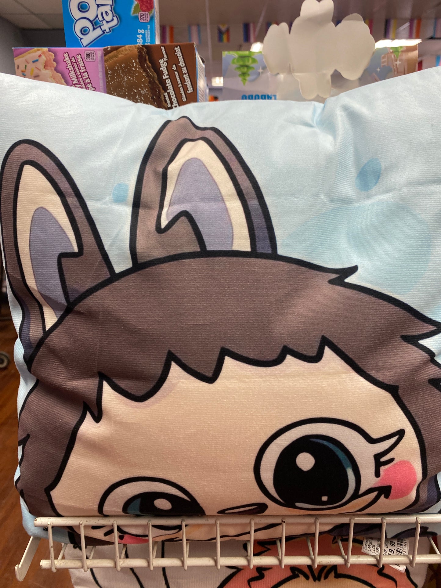 LA BROWN CUTE THROW PILLOW