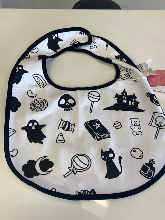 LFB COTTON WATERPROOF PRINTED ADULT BIB HALLOWEEN