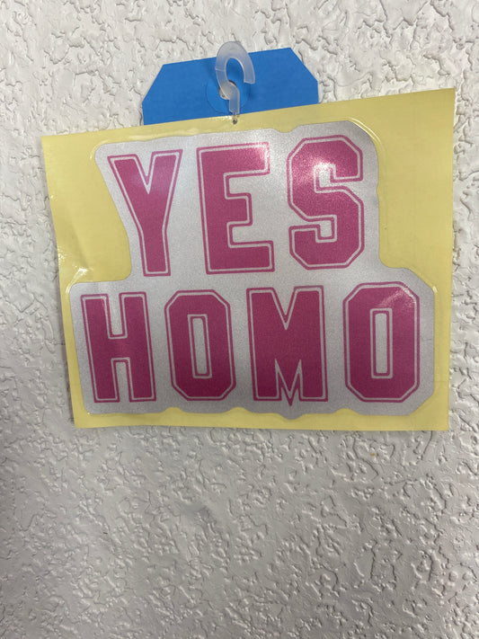 YES HOMO STICKER