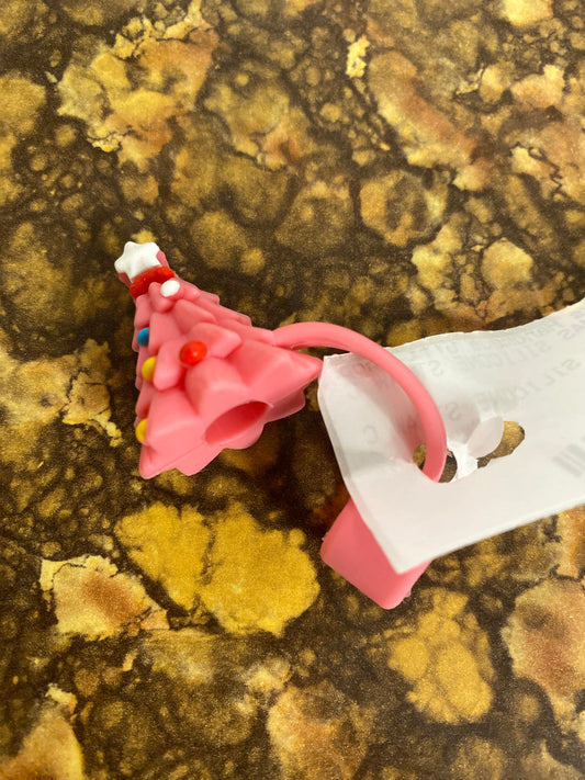 PINK CHRISTMAS TREE STRAW COVER