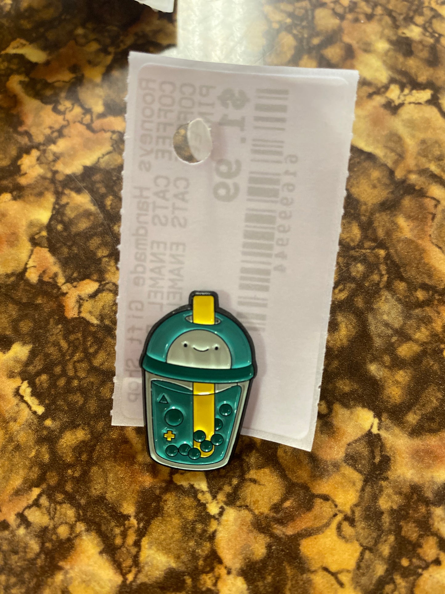 TEAL DRINK PIN